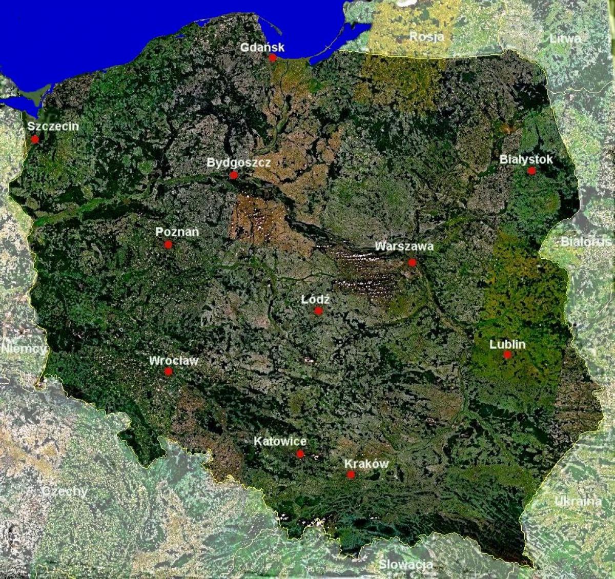 карта неба Польши